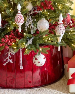 Balsam Hill Red Christmas Tree Collars Hot