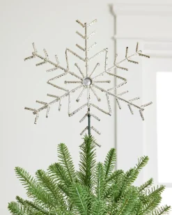 Balsam Hill Rhinestone Snowflake Tree Toppers