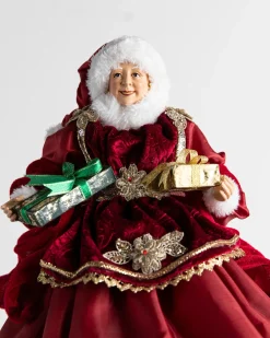 Balsam Hill Santa And Mrs. Claus Christmas Tree Toppers Sale