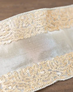Balsam Hill Sequined Christmas Tree Ribbon Clearance