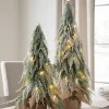Balsam Hill Snowfall Downswept Tabletop Trees Discount