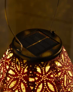 Balsam Hill Solar Mosaic Garden Lantern Set