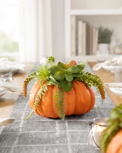 Balsam Hill Succulent Harvest Pumpkin Foliage New
