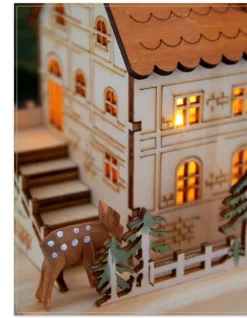 Balsam Hill Wooden Alpine Village Stocking Holders Outlet