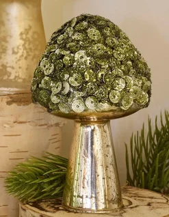 Balsam Hill Woodland Glass Mushrooms New
